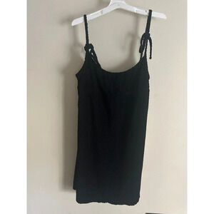 Juicy Couture Dress Womens L Swim Cover Up Black Adjustable Strap